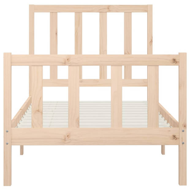 vidaXL Bedframe massief hout 90x200 cm