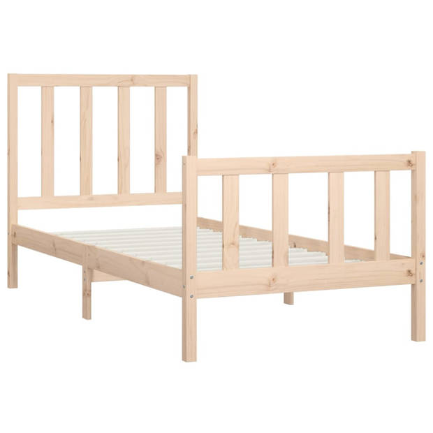 vidaXL Bedframe massief hout 90x200 cm