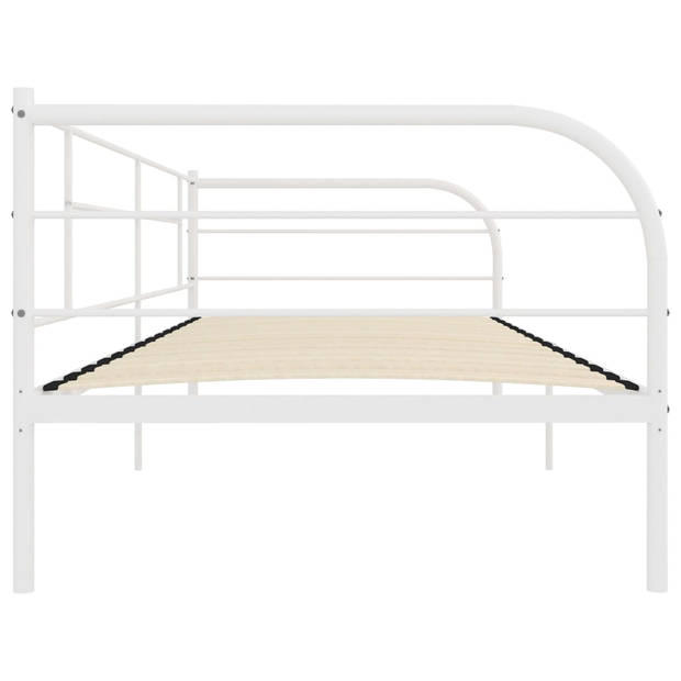 vidaXL Bedbankframe metaal wit 90x200 cm