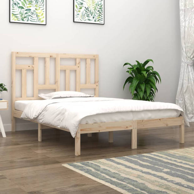 vidaXL Bedframe massief hout 120x190 cm