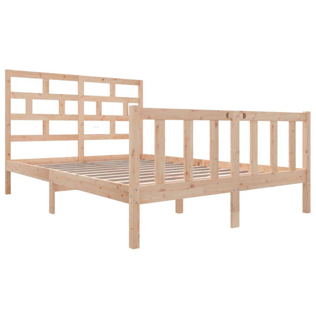 vidaXL Bedframe massief grenenhout 120x200 cm