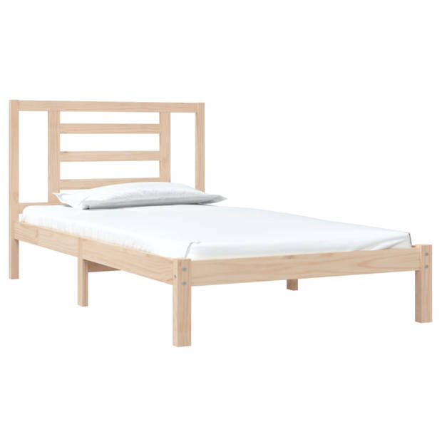 vidaXL Bedframe zonder matras massief grenenhout 100x200 cm