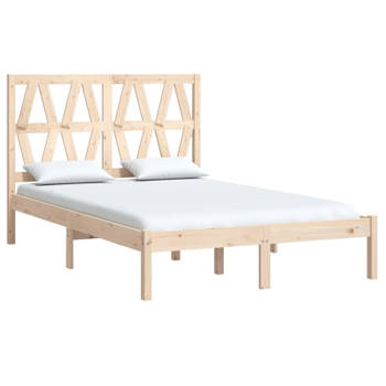 vidaXL Bedframe massief grenenhout 120x190 cm