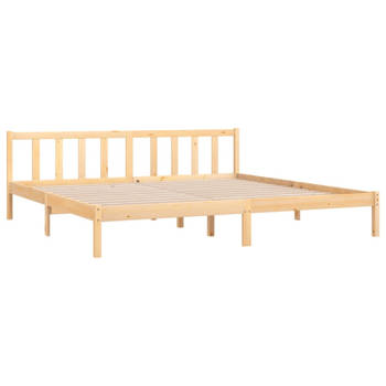 vidaXL Bedframe massief grenenhout 200x200 cm