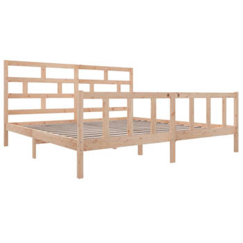 vidaXL Bedframe massief grenenhout 180x200 cm