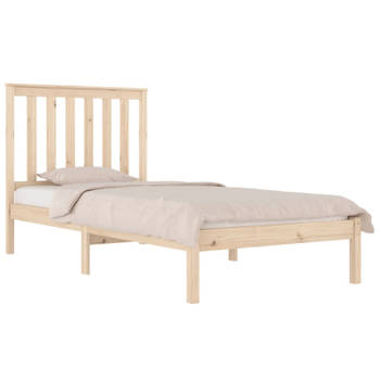 vidaXL Bedframe massief grenenhout 90x200 cm