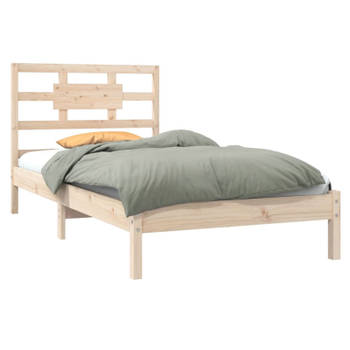 vidaXL Bedframe massief hout 100x200 cm