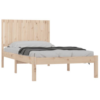 vidaXL Bedframe zonder matras massief grenenhout 100x200 cm