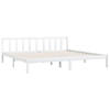 vidaXL Bedframe massief grenenhout wit 180x200 cm