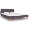 vidaXL Bedframe stof taupe 180x200 cm