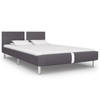 vidaXL Bedframe kunstleer grijs 140x200 cm