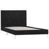 vidaXL Bedframe stof zwart 90x200 cm