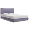 vidaXL Bedframe stof lichtgrijs 140x200 cm