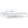 vidaXL Bedframe massief grenenhout wit 200x200 cm