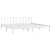 vidaXL Bedframe massief grenenhout wit 200x200 cm