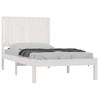 vidaXL Bedframe zonder matras massief grenenhout wit 90x200 cm