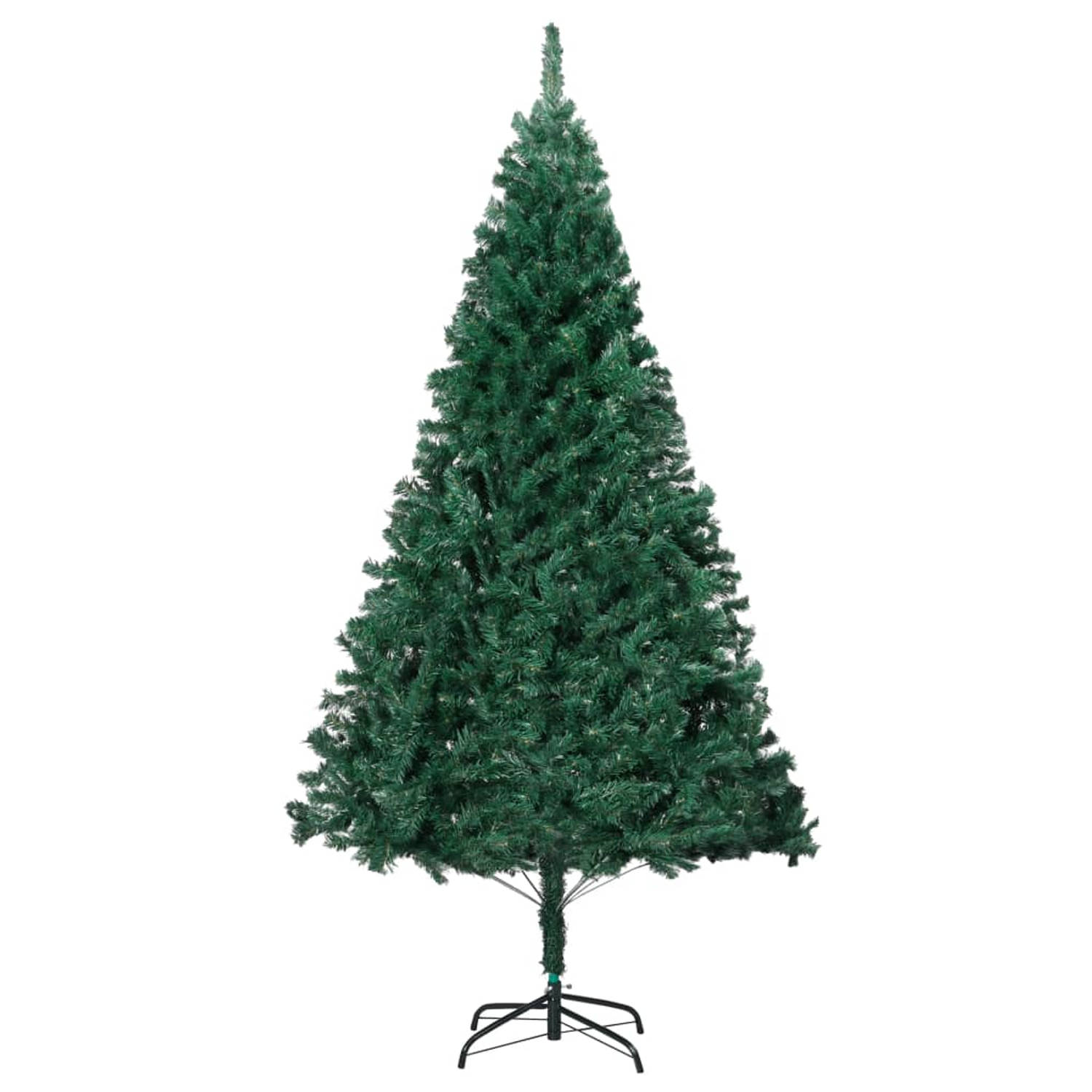The Living Store Kunstkerstboom met dikke takken 150 cm PVC groen - Decoratieve kerstboom