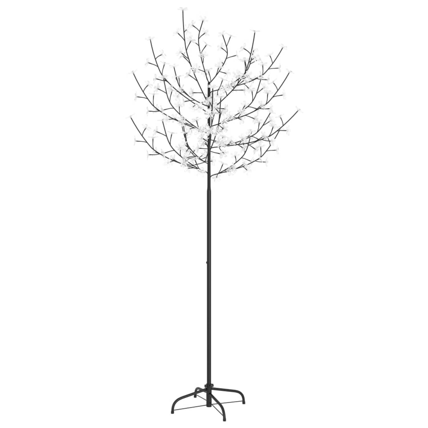 vidaXL Kerstboom 200 LED's koud wit licht kersenbloesem 180 cm