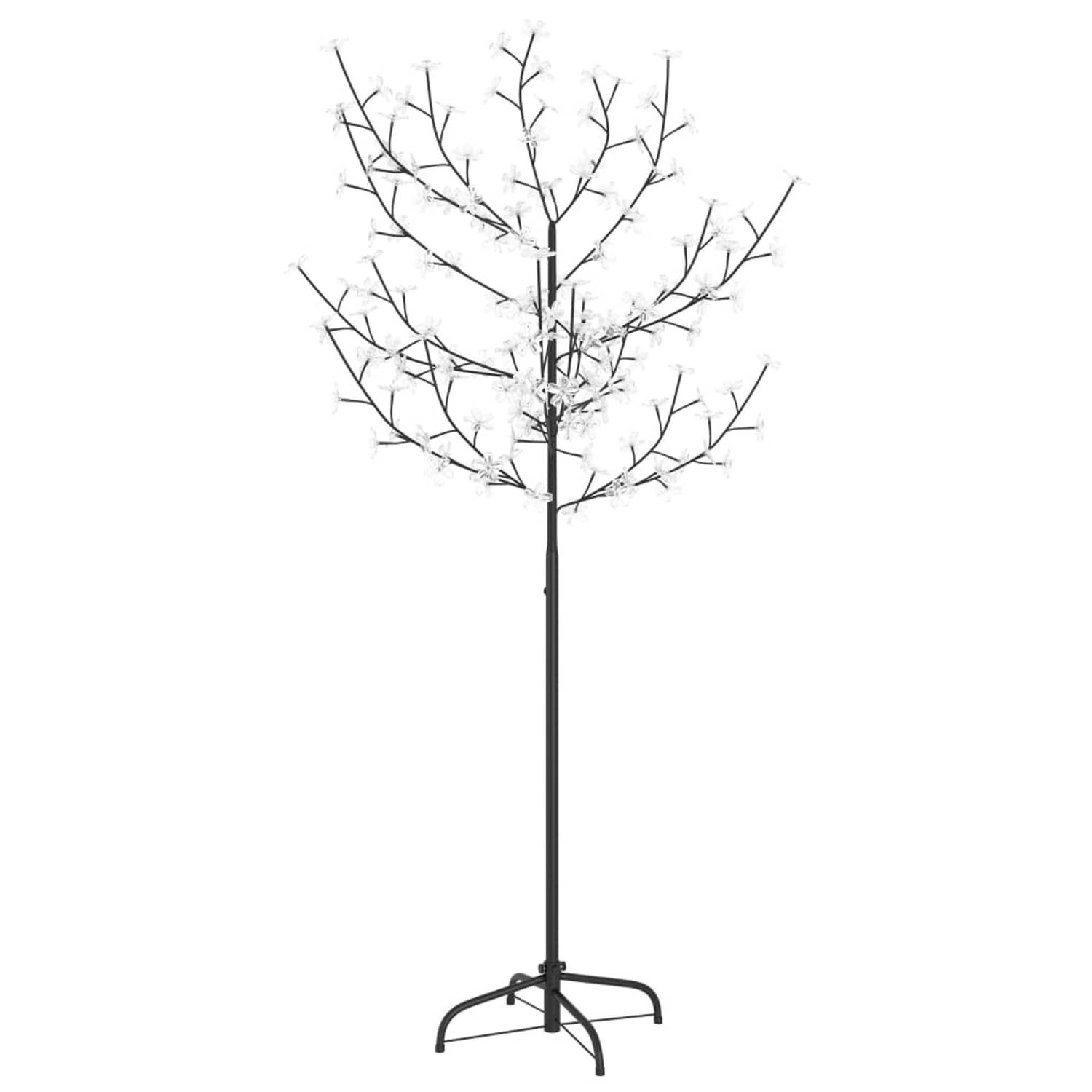 vidaXL Kerstboom 120 LED's warm wit licht kersenbloesem 150 cm