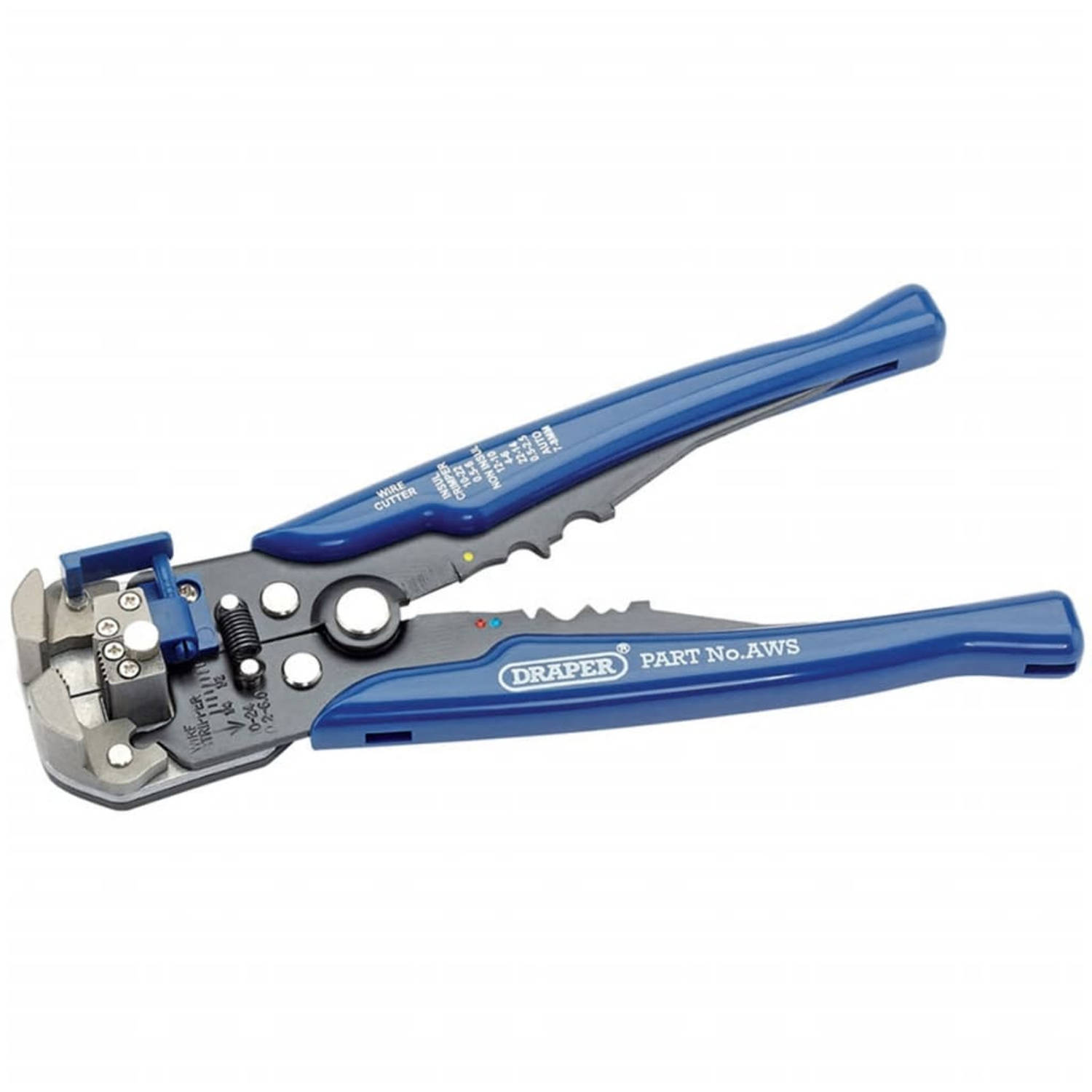 Draper Tools Automatische draadstripper-krimptang blauw 35385