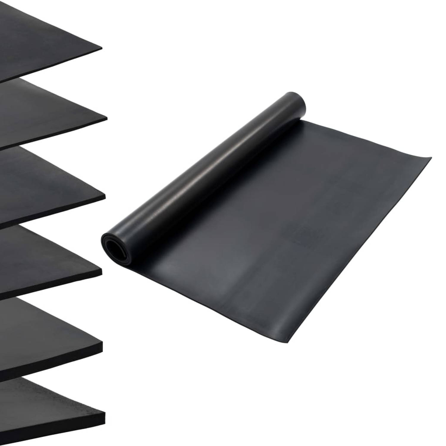 vidaXL Vloermat anti-slip 6 mm 1,2x2 m rubber glad