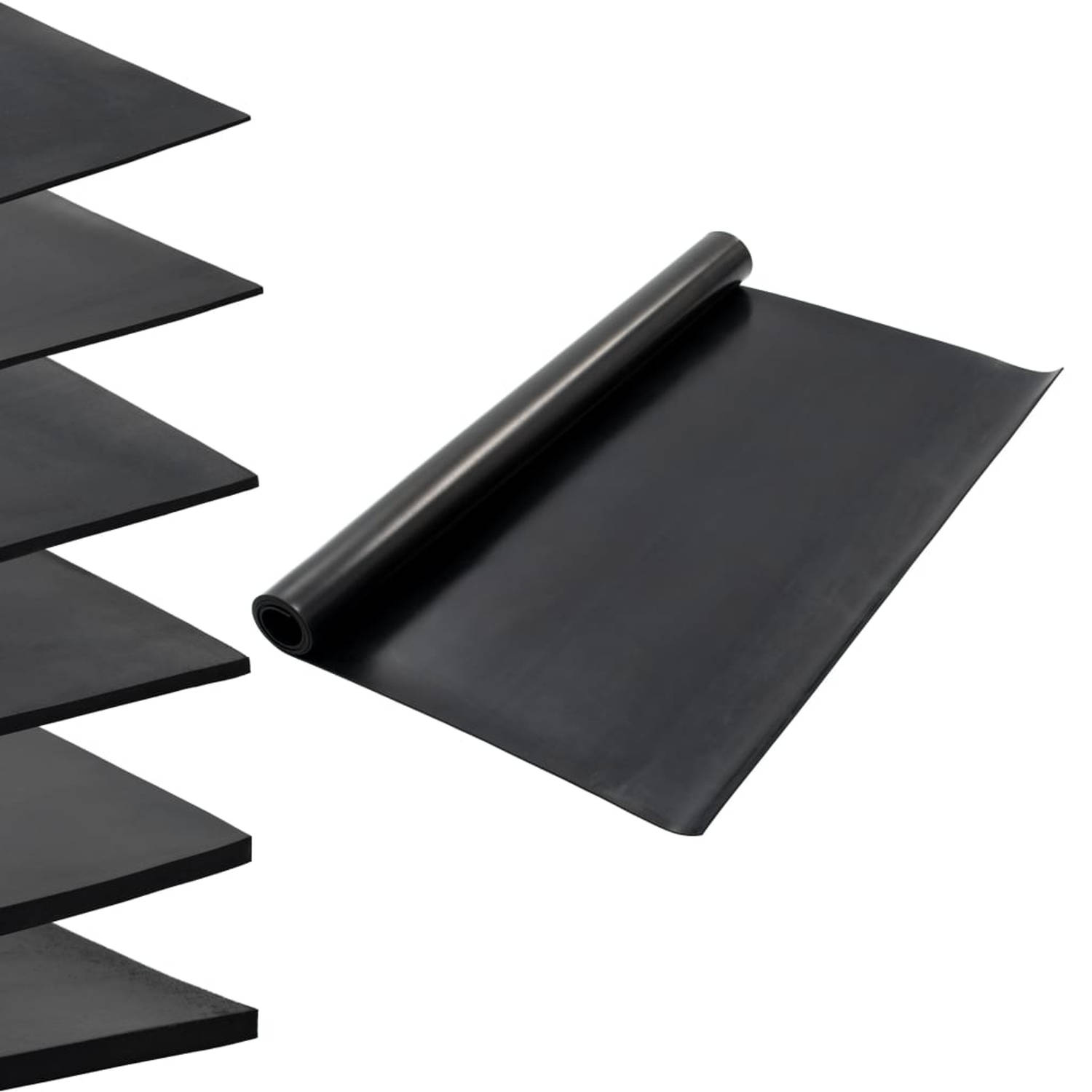 vidaXL Vloermat anti-slip 4 mm 1,2x2 m rubber glad