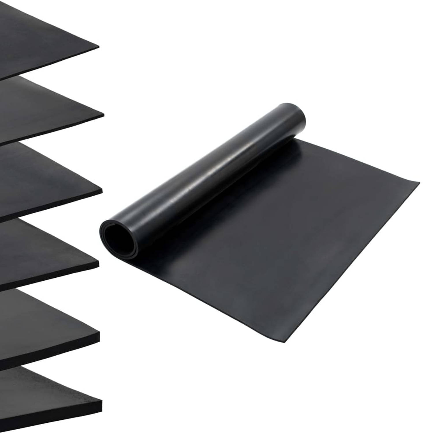 vidaXL Vloermat anti-slip 12 mm 1,2x2 m rubber glad