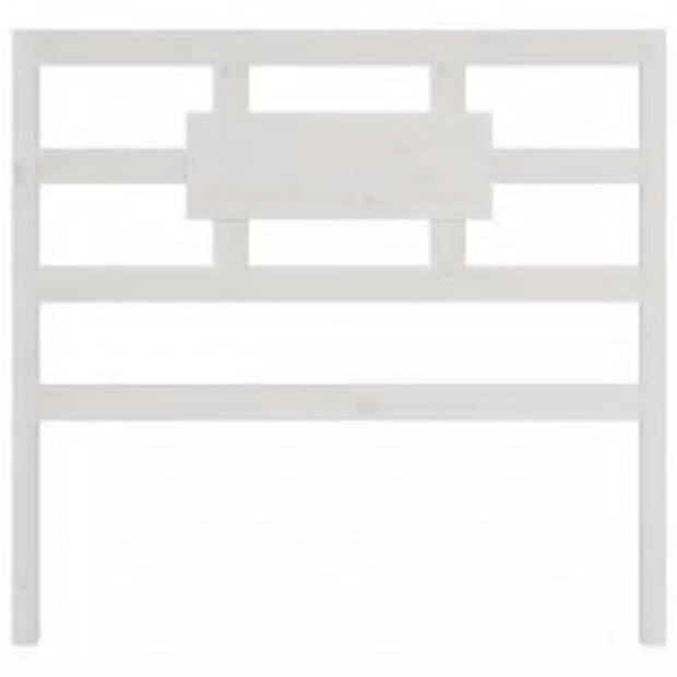 vidaXL Bedframe massief hout wit 100x200 cm