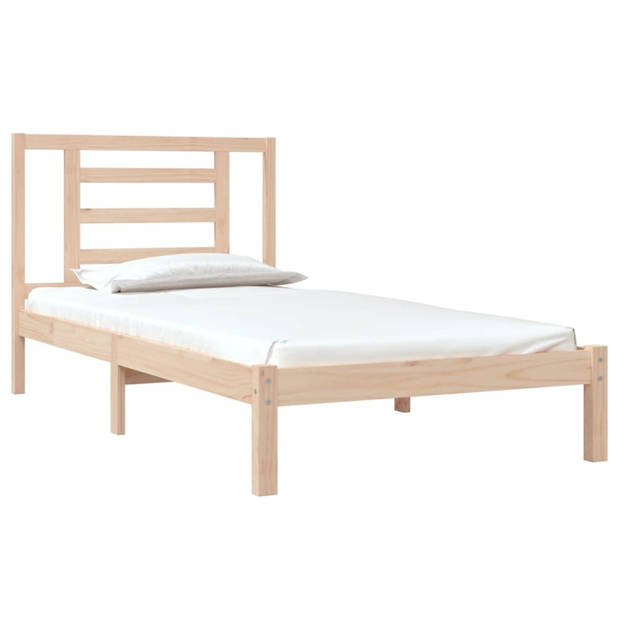 vidaXL Bedframe massief grenenhout 90x190 cm