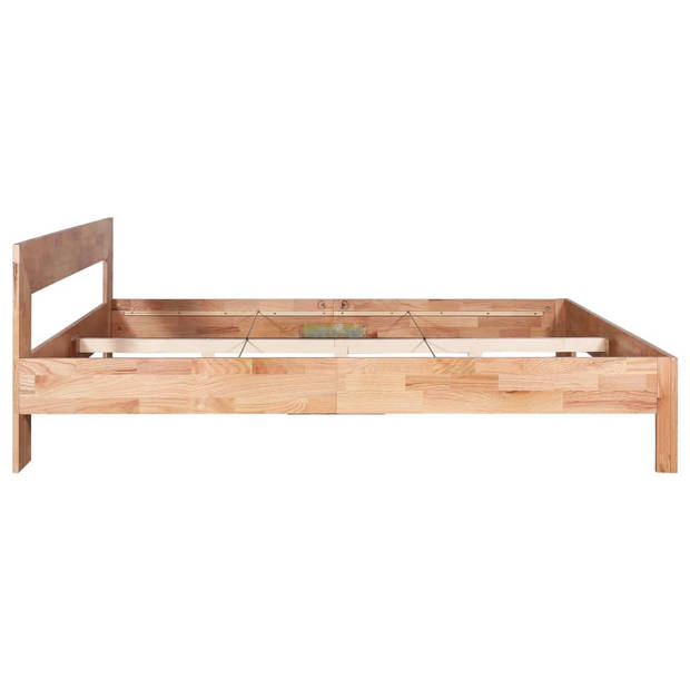 vidaXL Bedframe massief eikenhout 160x200 cm