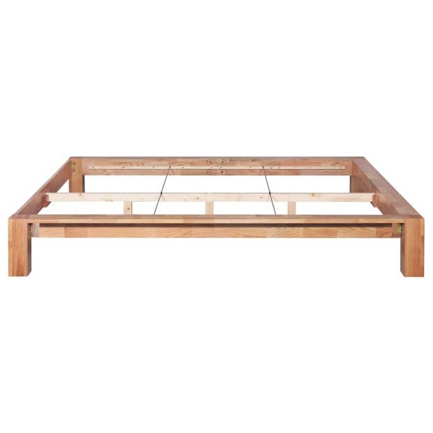 vidaXL Bedframe massief eikenhout 160x200 cm