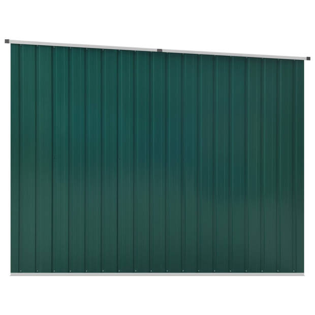 vidaXL Tuinschuur 195x198x159 cm gegalvaniseerd staal groen