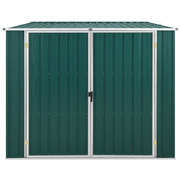 vidaXL Tuinschuur 195x198x159 cm gegalvaniseerd staal groen