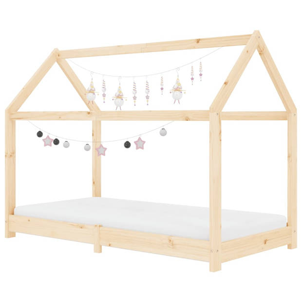 vidaXL Kinderbedframe massief grenenhout 80x160 cm