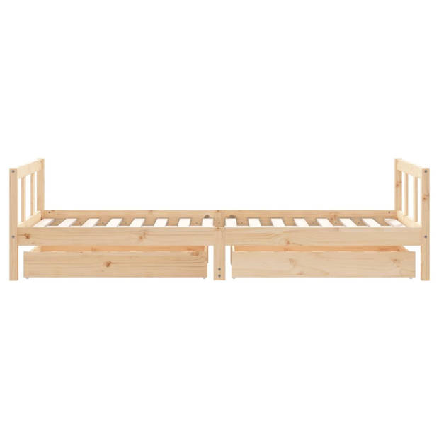 vidaXL Kinderbedframe 90x200 cm massief grenenhout