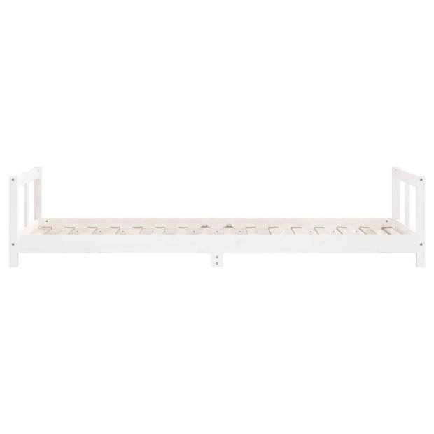 vidaXL Kinderbedframe 80x200 cm massief grenenhout wit