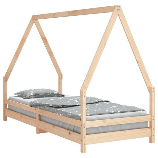 vidaXL Kinderbedframe 80x200 cm massief grenenhout