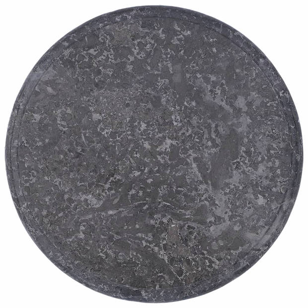 vidaXL Tafelblad Ø40x2,5 cm marmer grijs