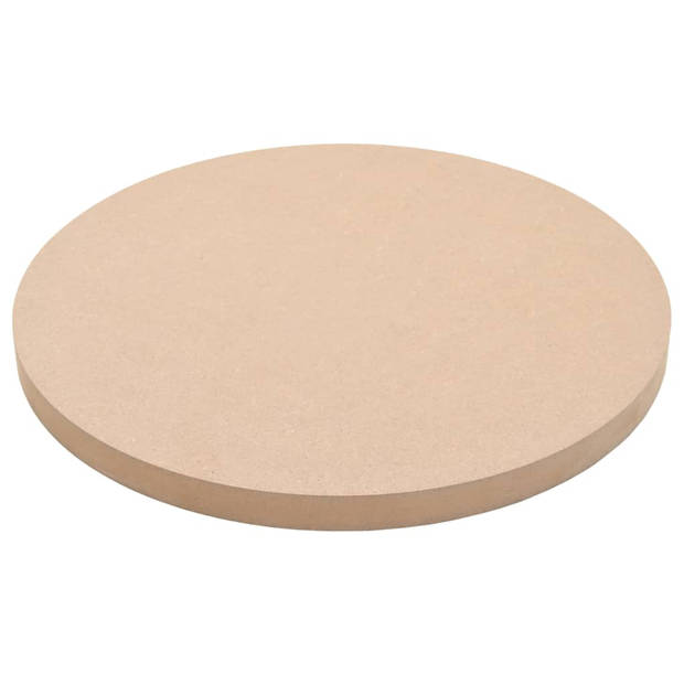 vidaXL Tafelblad rond MDF 400x18 mm