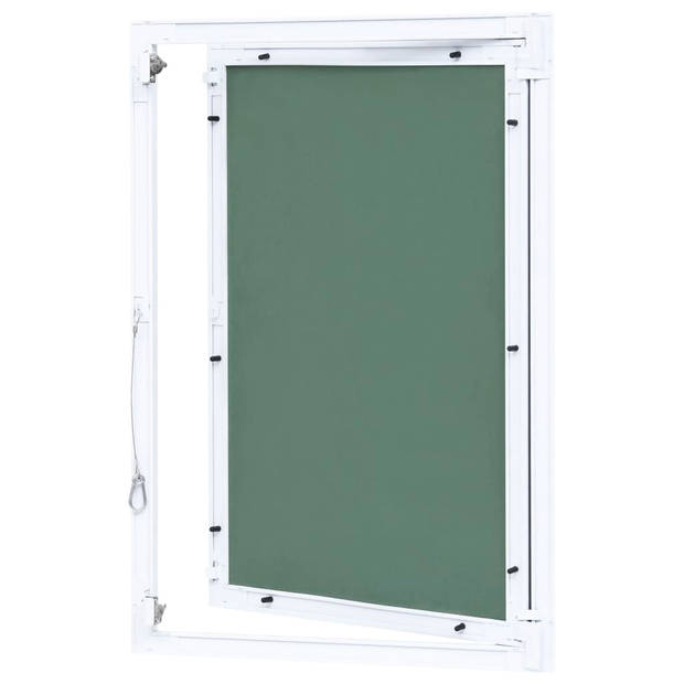 vidaXL Toegangspaneel met aluminium frame en gipsplaat 400x600 mm