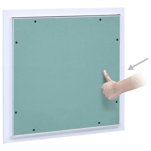 vidaXL Toegangspaneel met aluminium frame en gipsplaat 200x200 mm