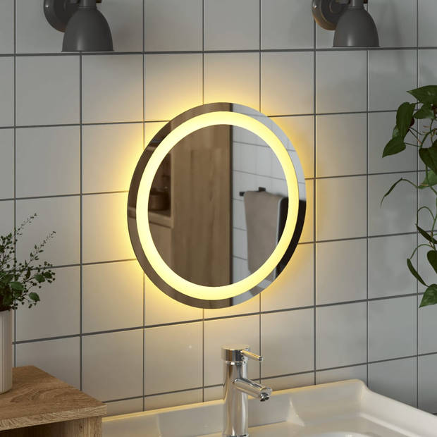 vidaXL Badkamerspiegel LED rond 40 cm