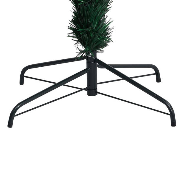 The Living Store Kunstkerstboom - 180 cm - Groen PVC - Optische vezel