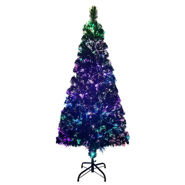 vidaXL Kunstkerstboom met standaard 210 cm glasvezel groen