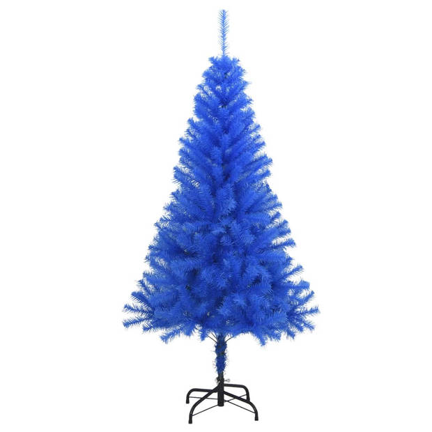 vidaXL Kunstkerstboom met standaard 150 cm PVC blauw