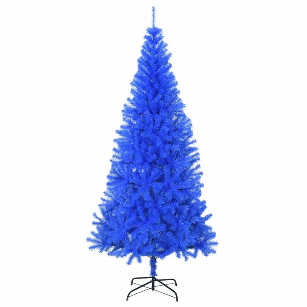 vidaXL Kunstkerstboom met standaard 180 cm PVC blauw