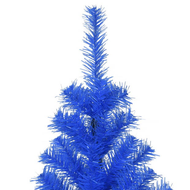 vidaXL Kunstkerstboom met standaard 180 cm PVC blauw