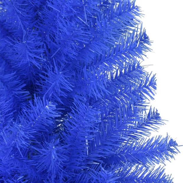 vidaXL Kunstkerstboom met standaard 180 cm PVC blauw