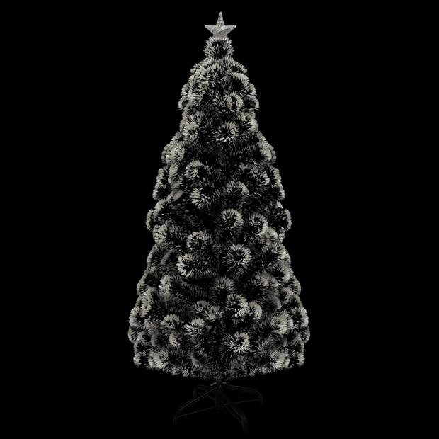 vidaXL Kerstboom met LED en standaard 150 cm glasvezel