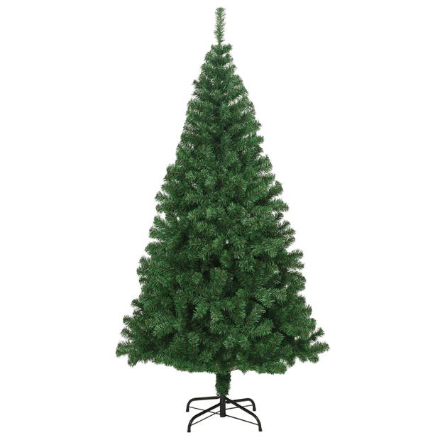 vidaXL Kunstkerstboom met dikke takken 240 cm PVC groen